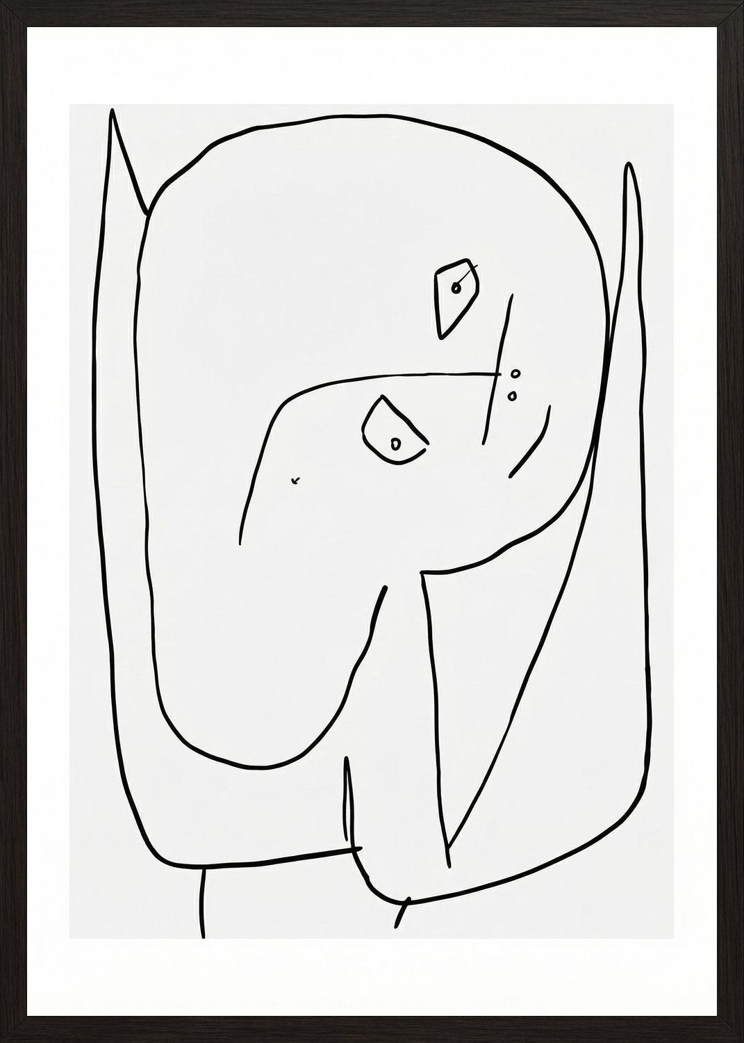 Poster in black frame