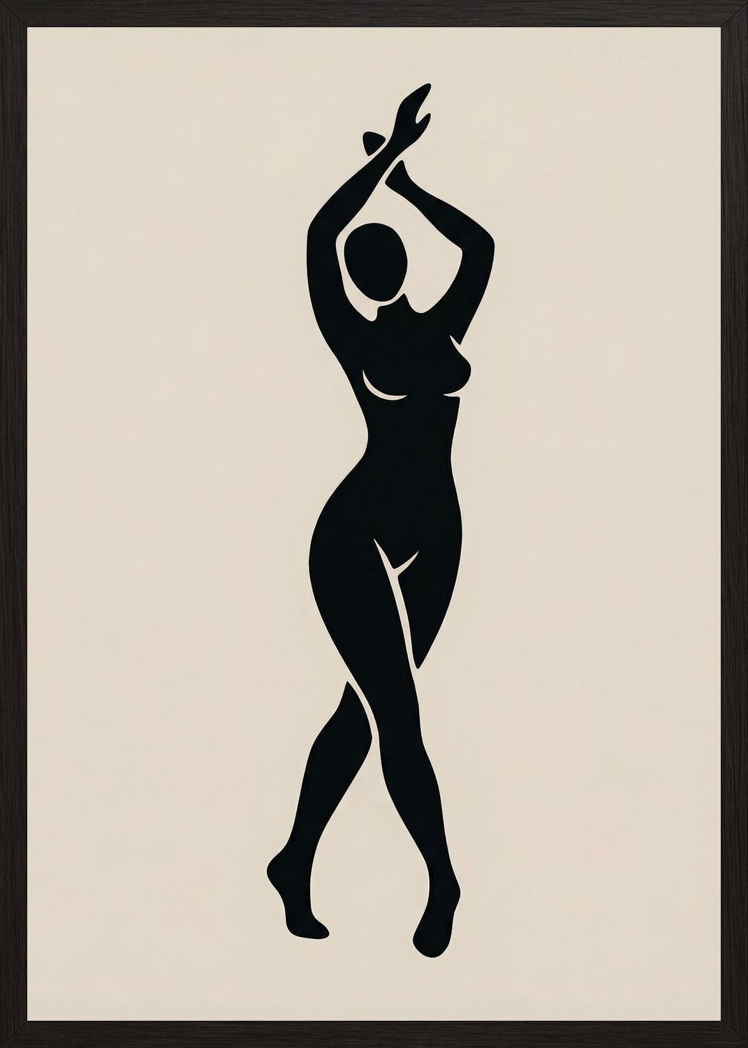 Poster in black frame