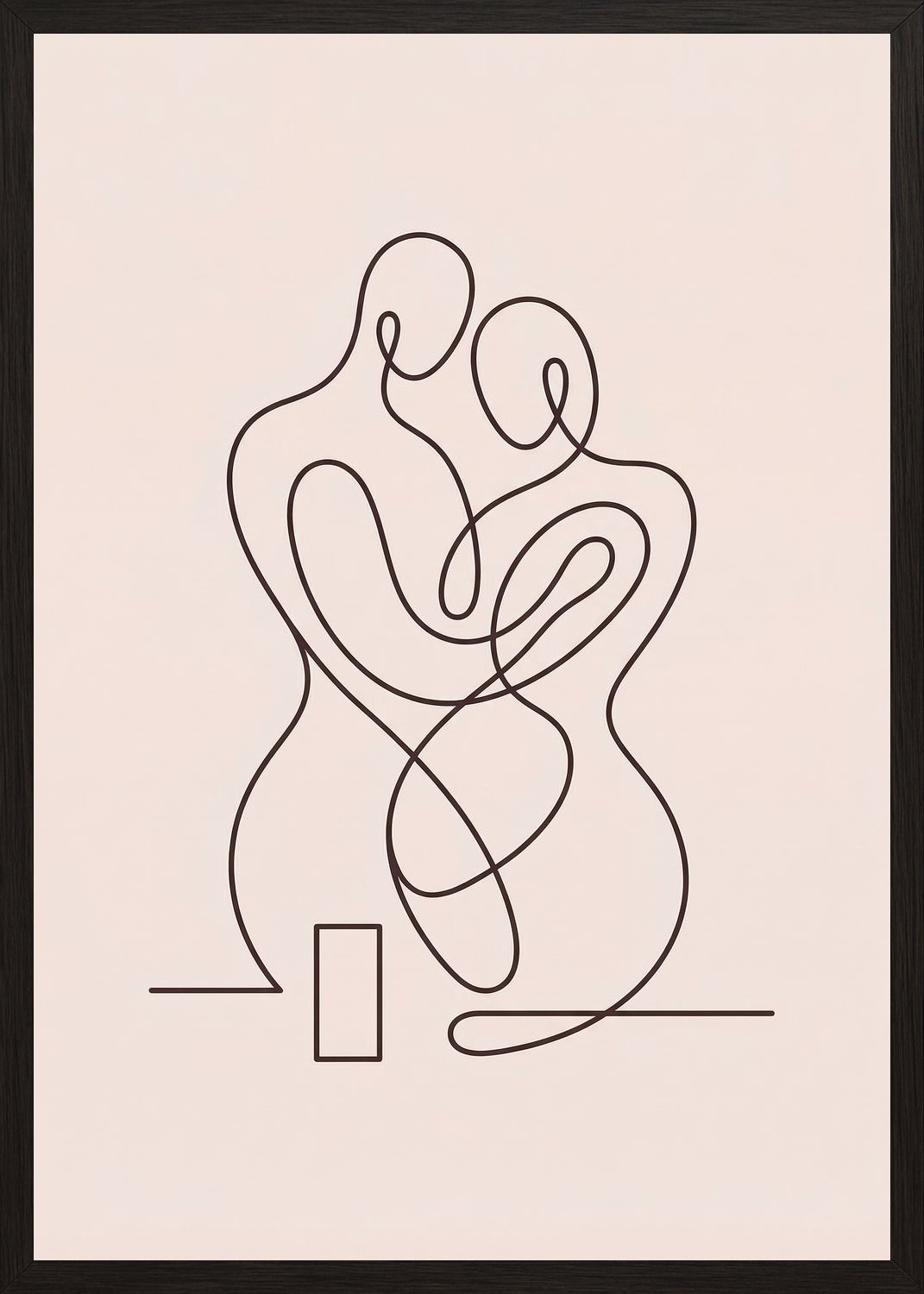 Poster in black frame