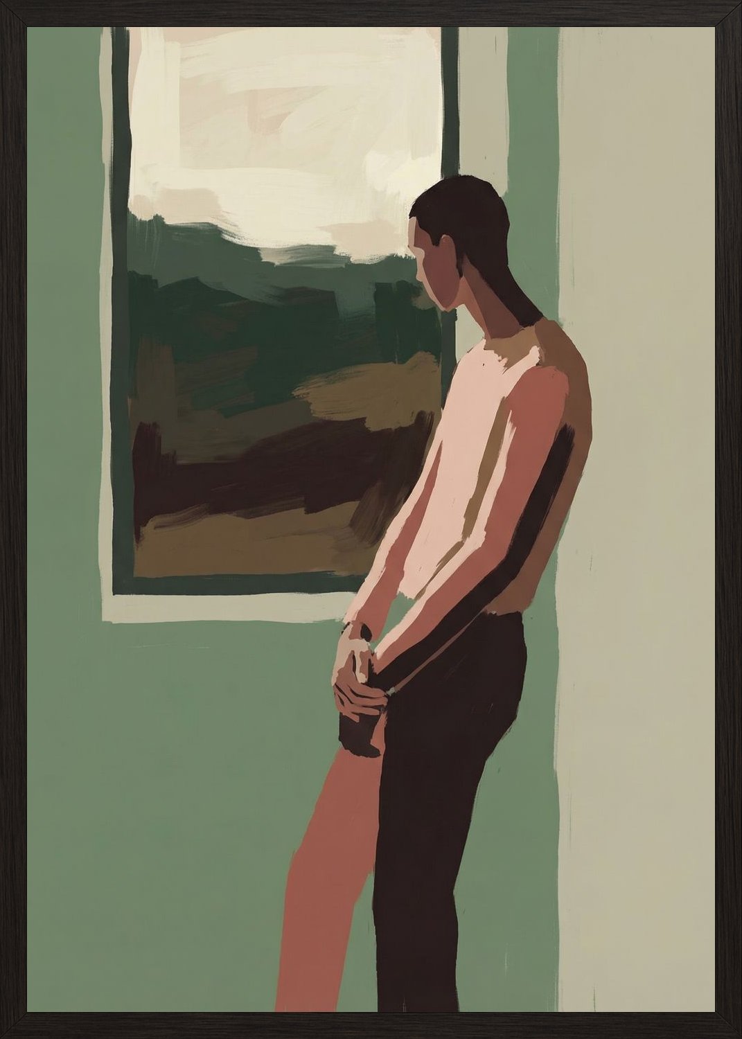 Poster in black frame