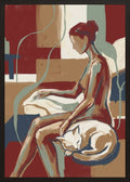 Poster in black frame