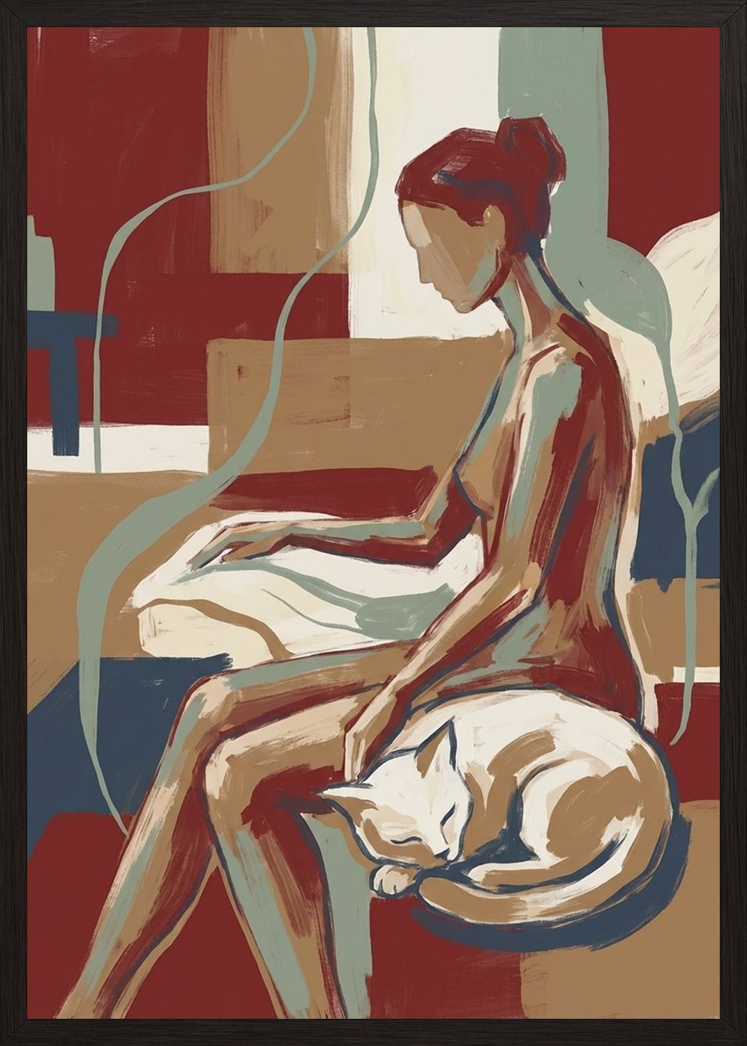 Poster in black frame