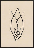 Poster in black frame