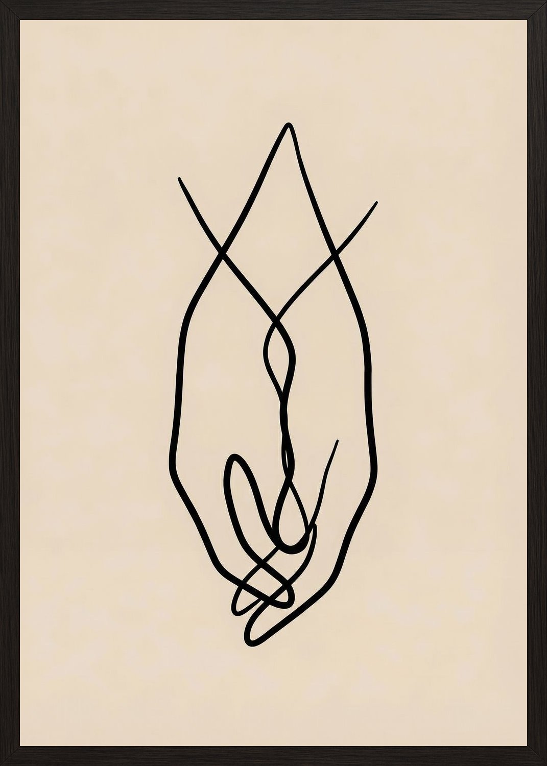 Poster in black frame