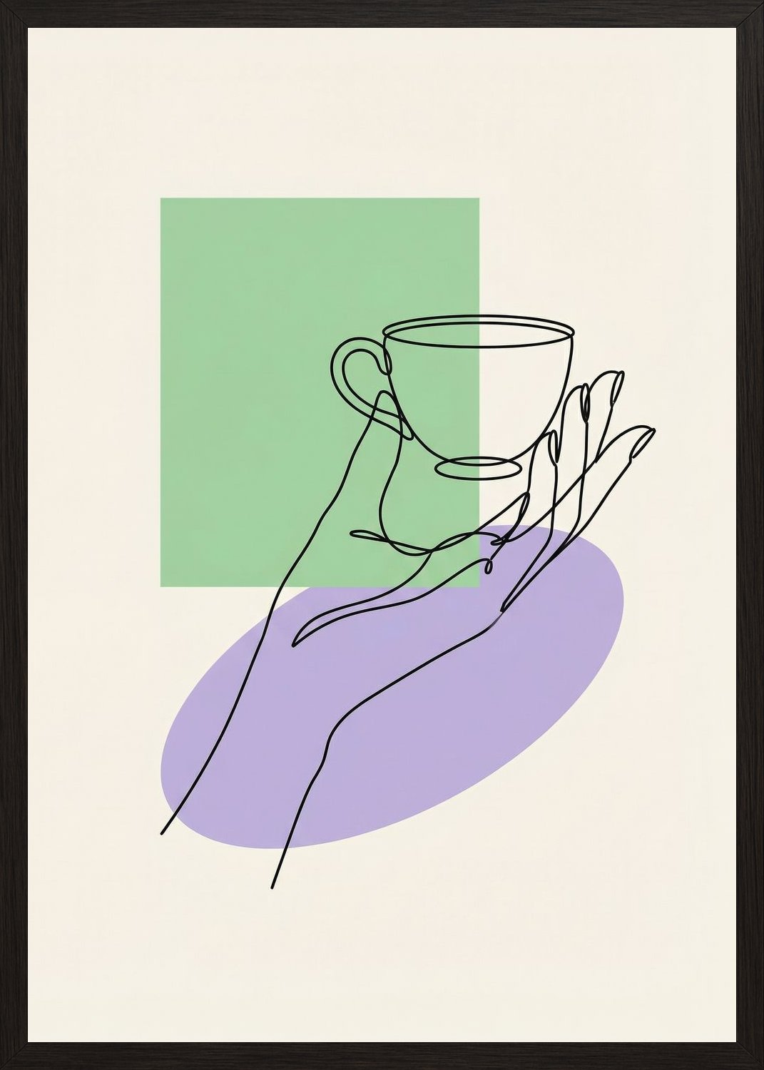 Poster in black frame