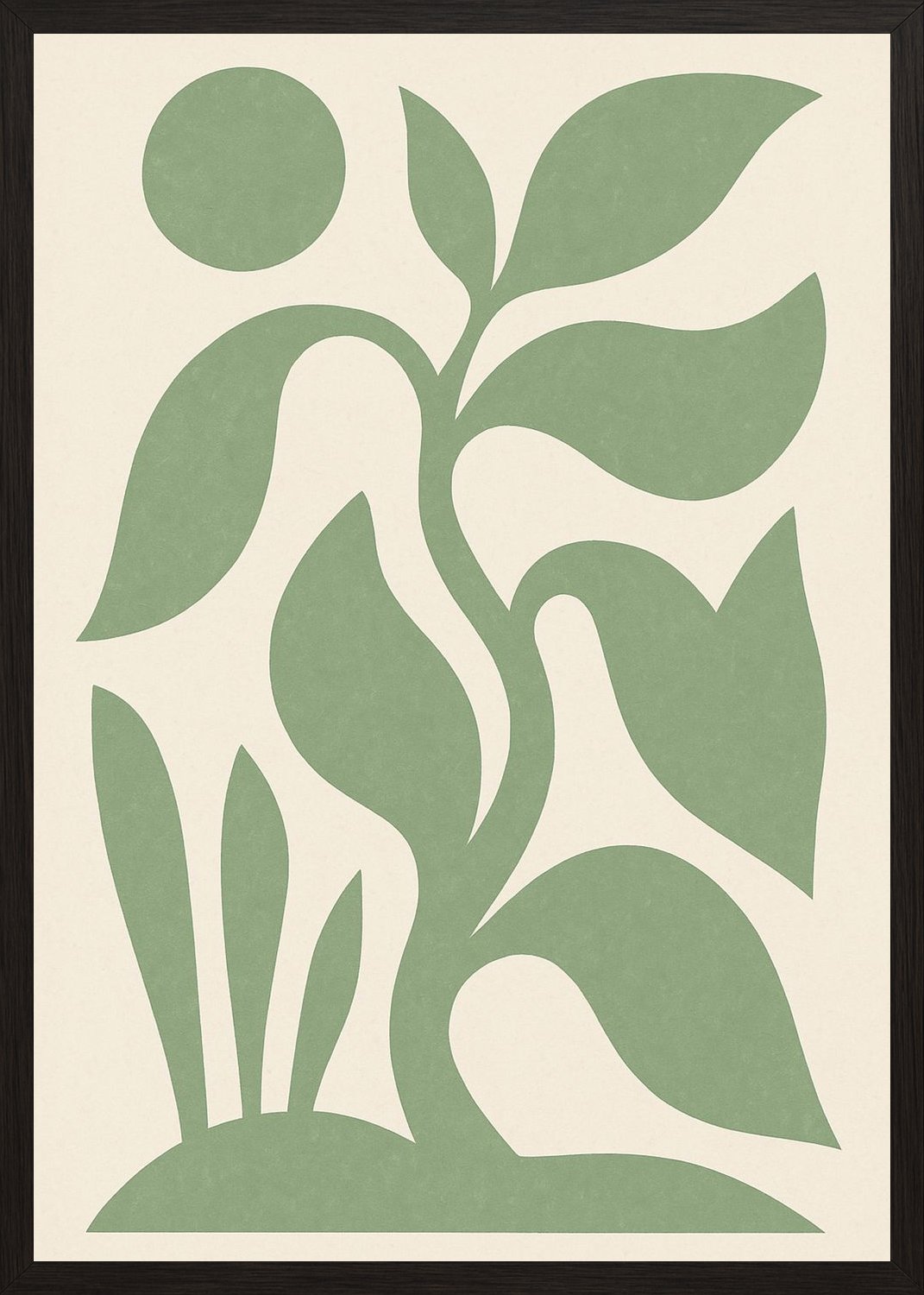 Poster in black frame