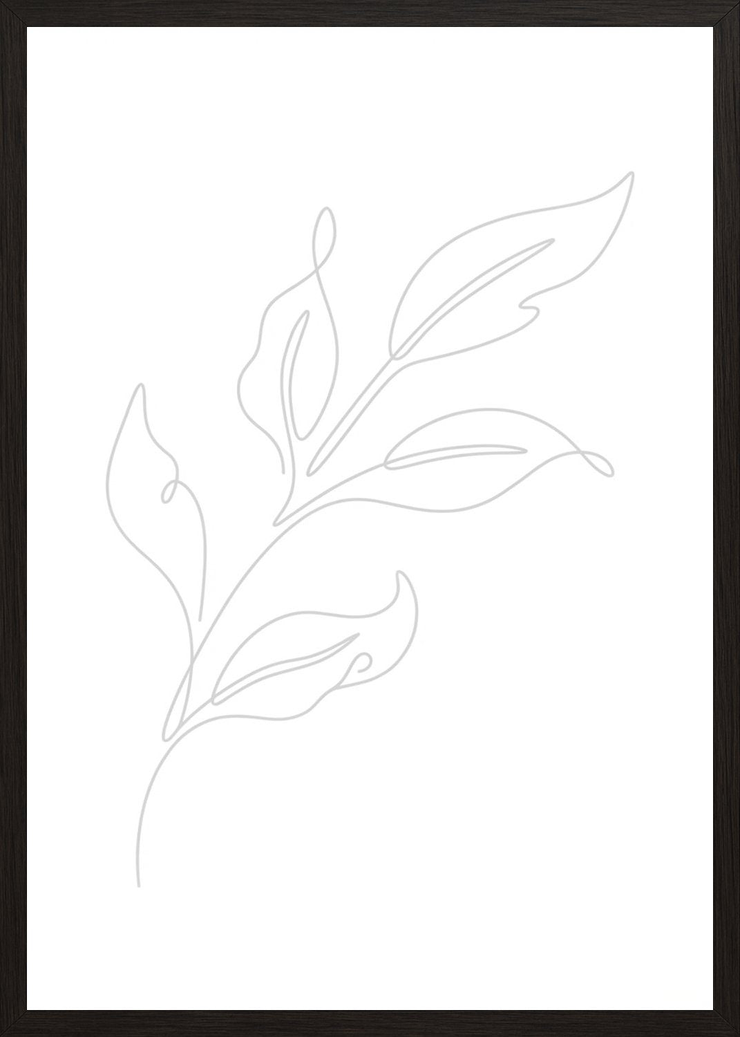 Poster in black frame