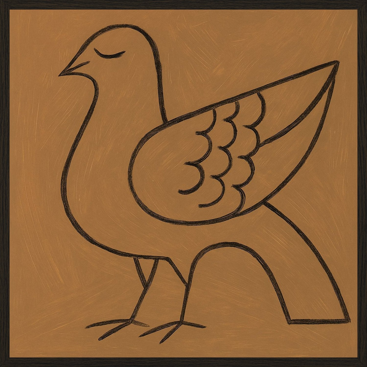 Poster in black frame