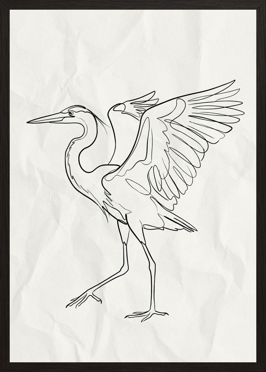 Poster in black frame