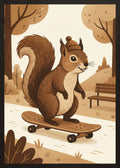 Poster in oak frame