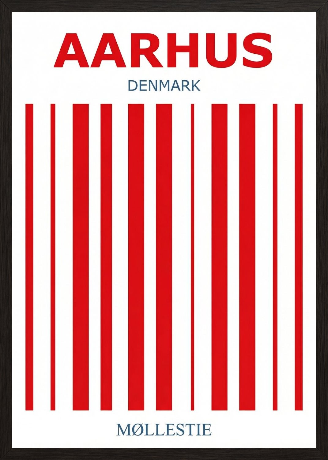 Poster in oak frame