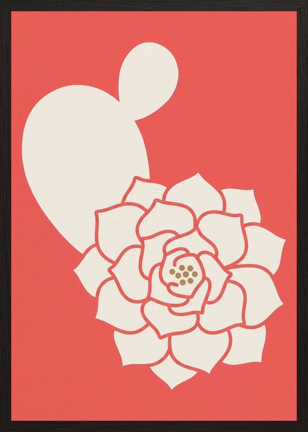 Poster in black frame