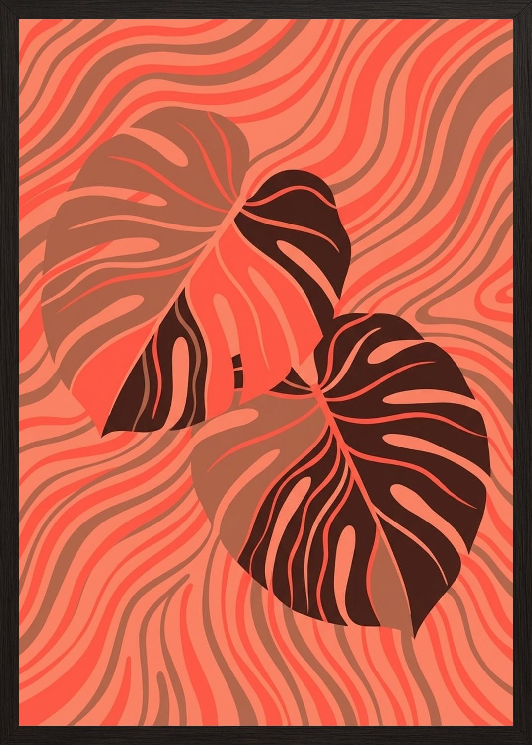 Poster in black frame