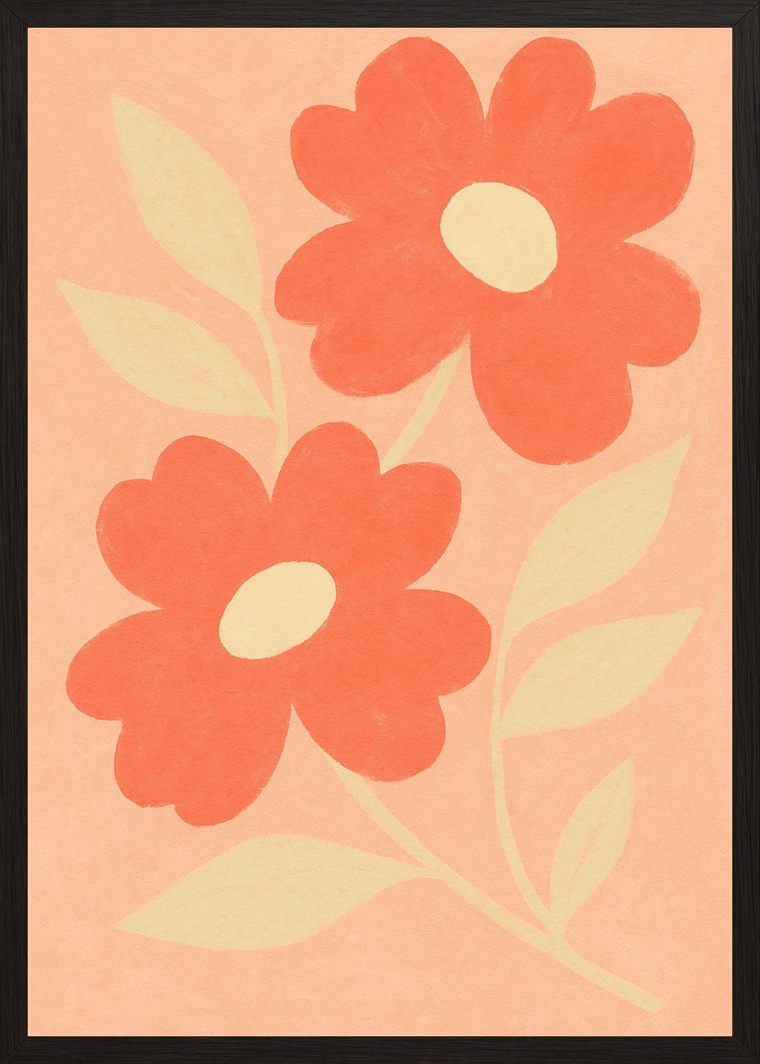 Poster in black frame