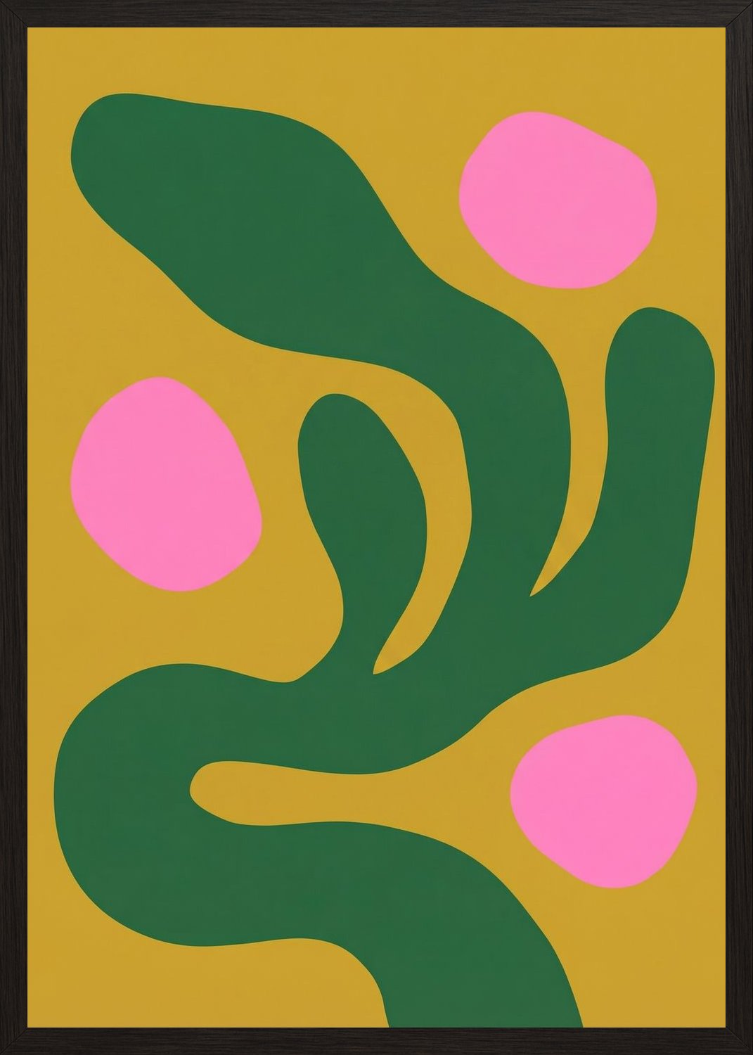Poster in black frame