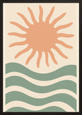 Poster in black frame