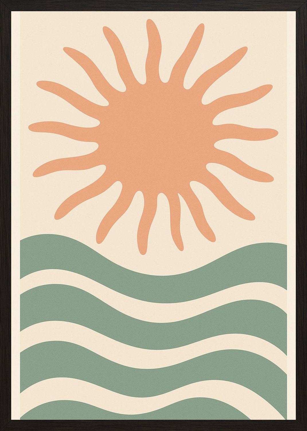 Poster in black frame