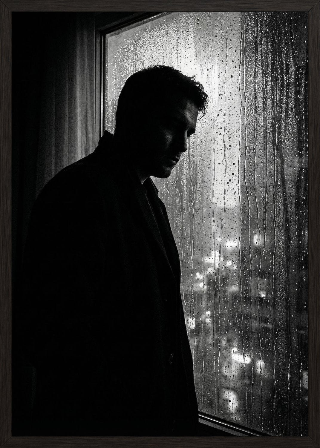 Poster in black frame