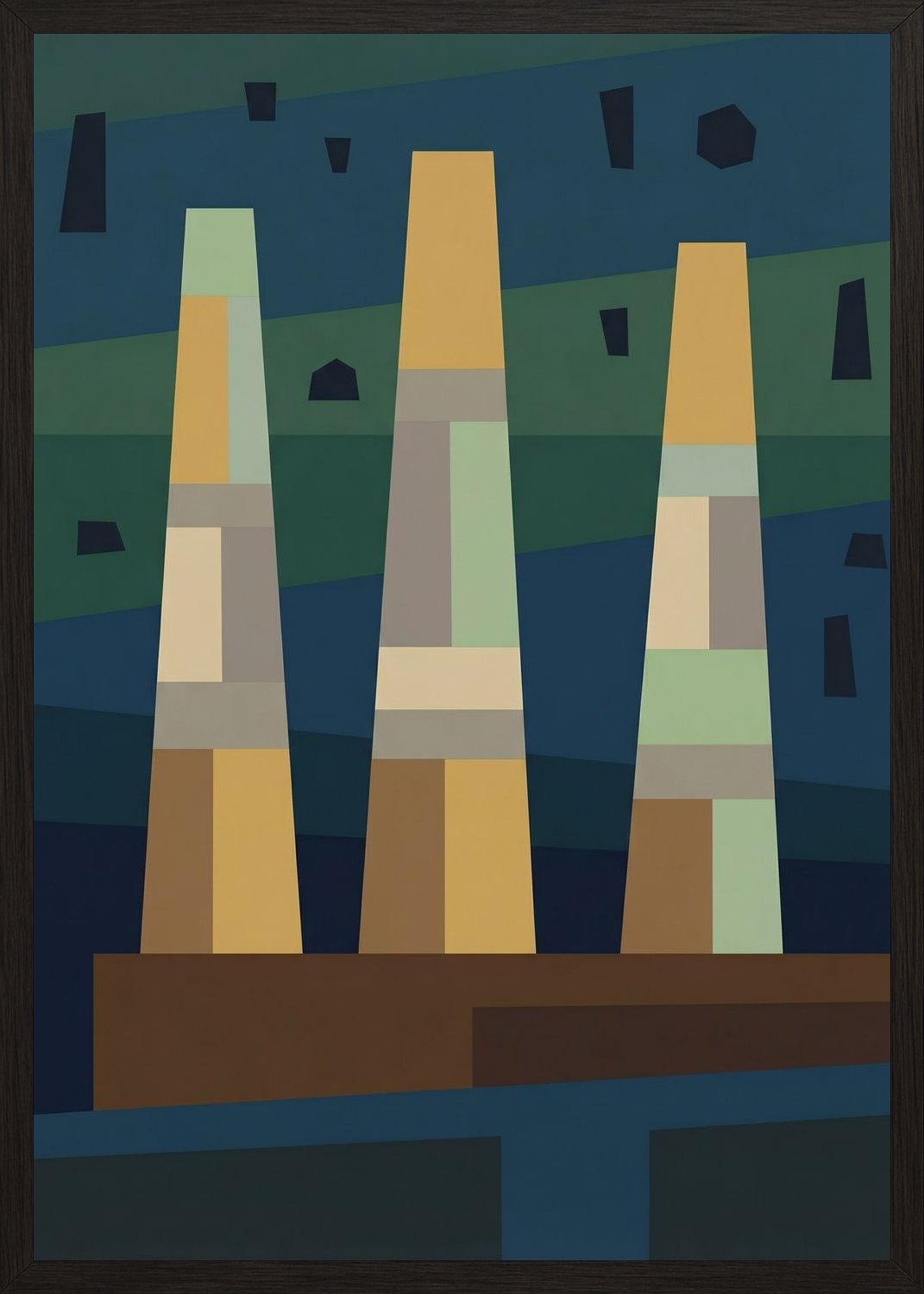 Poster in black frame