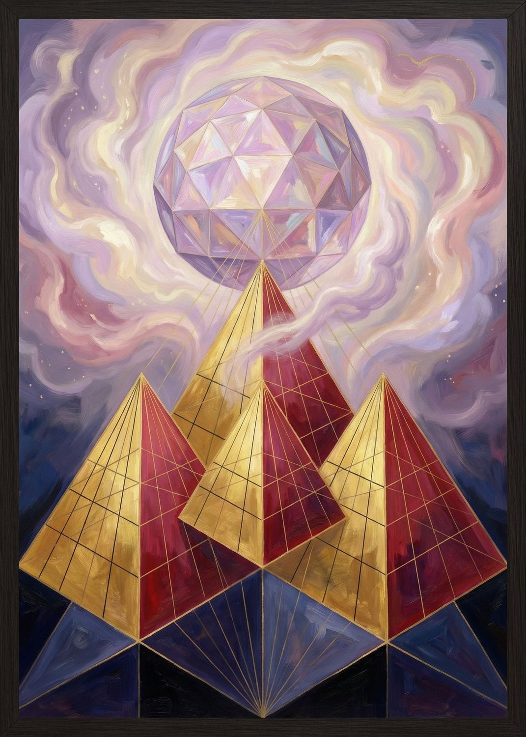 Poster in black frame