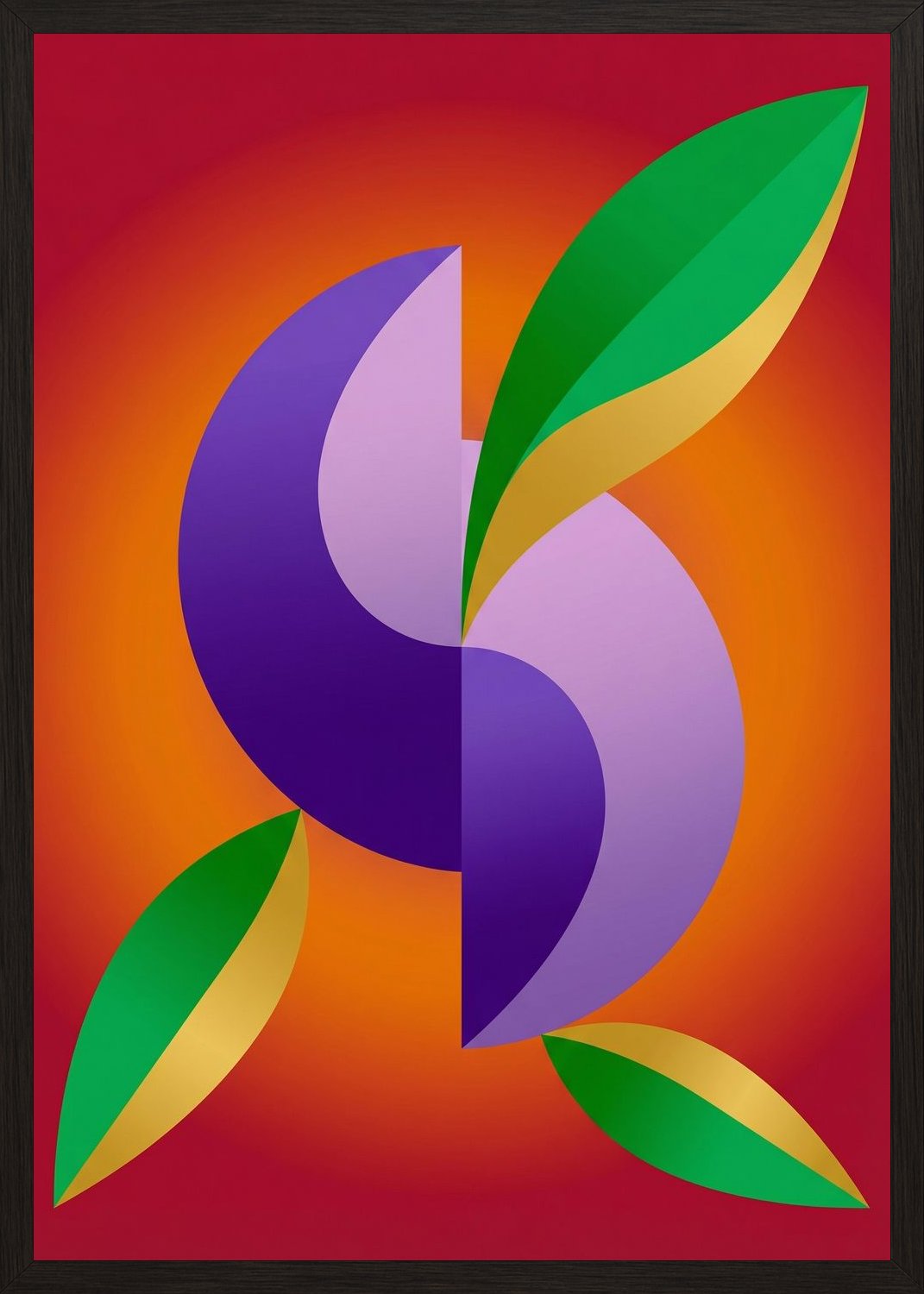 Poster in black frame
