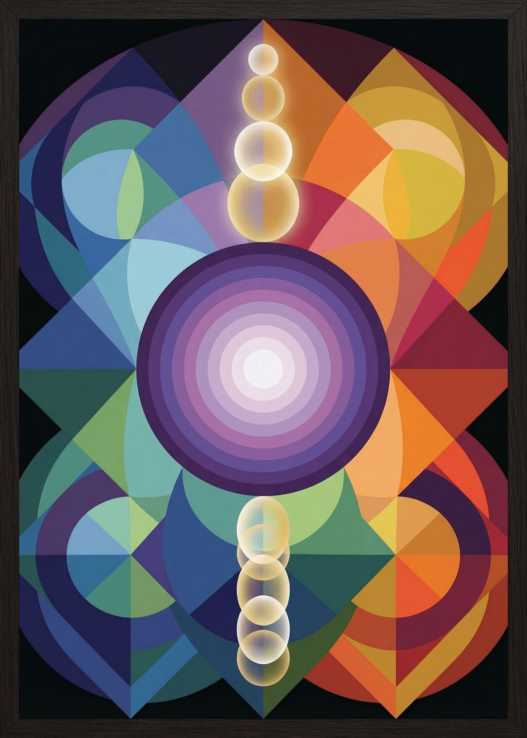 Poster in black frame