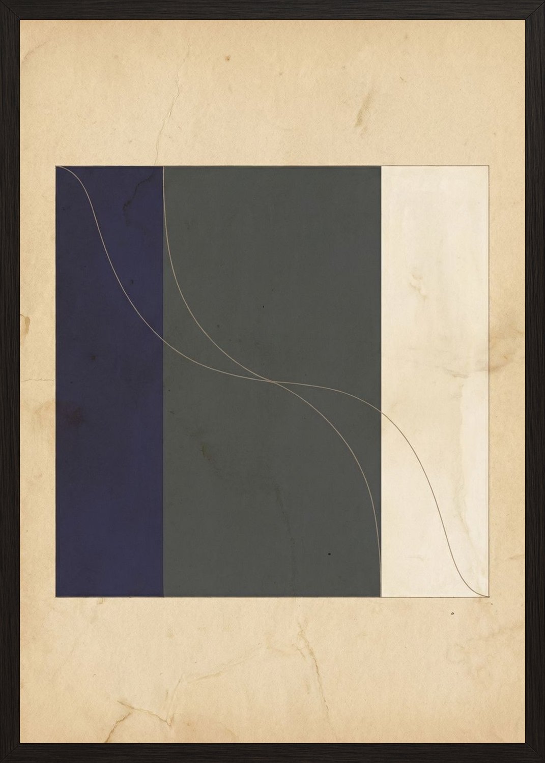 Poster in black frame