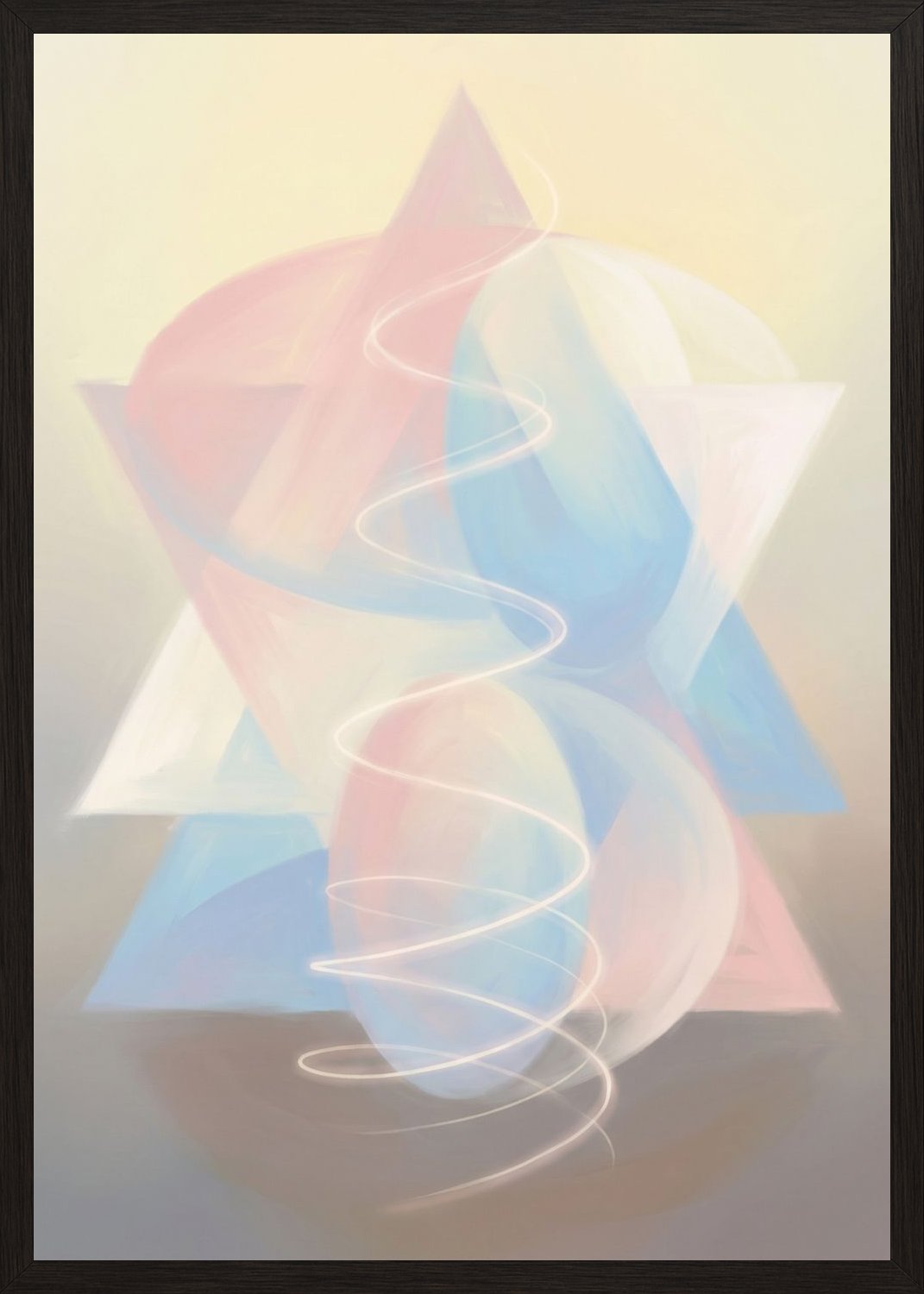 Poster in oak frame