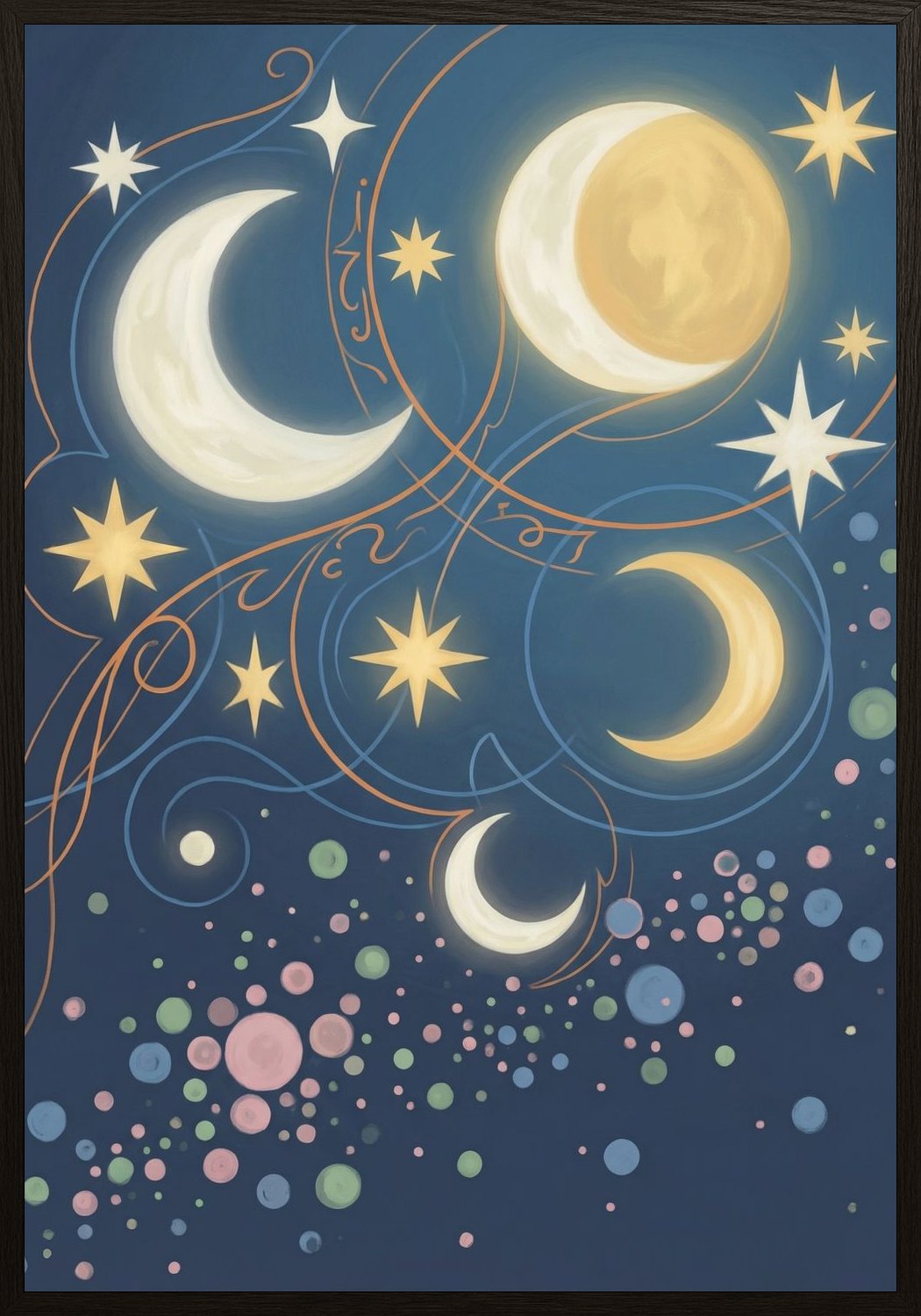 Poster in black frame