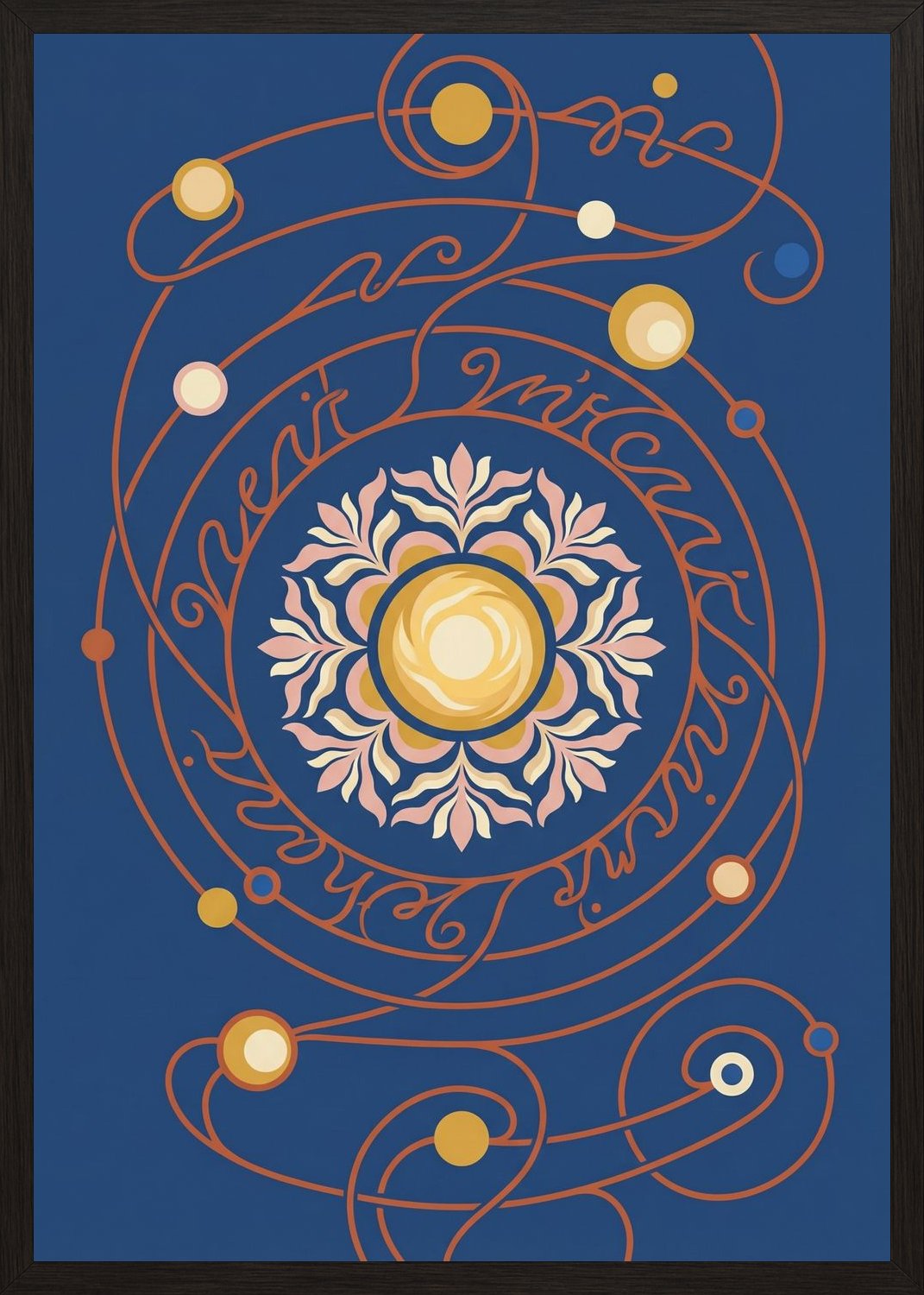 Poster in oak frame