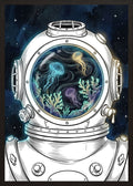 Poster in black frame