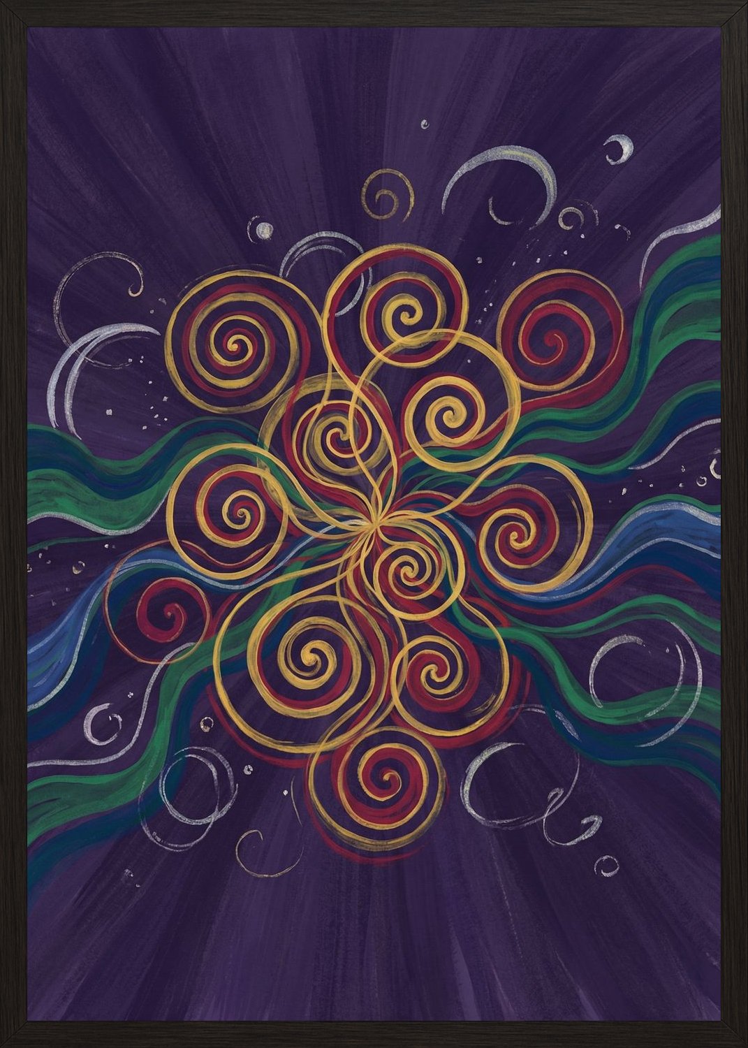 Poster in black frame