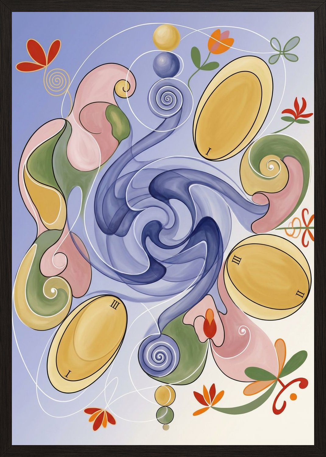 Poster in black frame