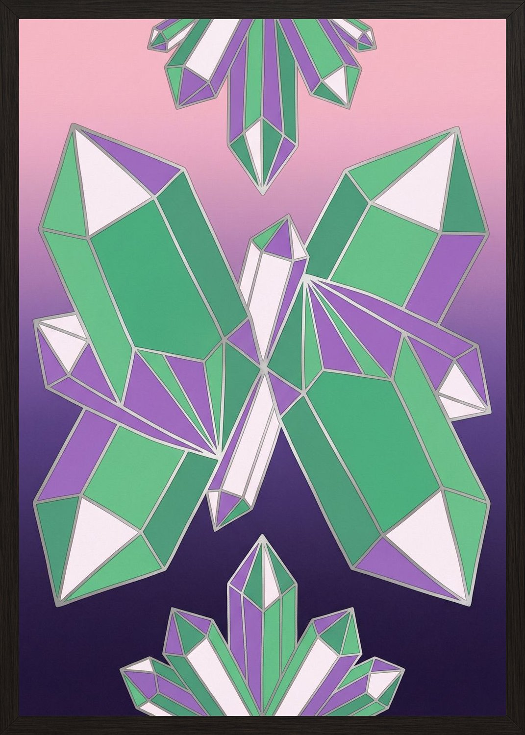 Poster in black frame