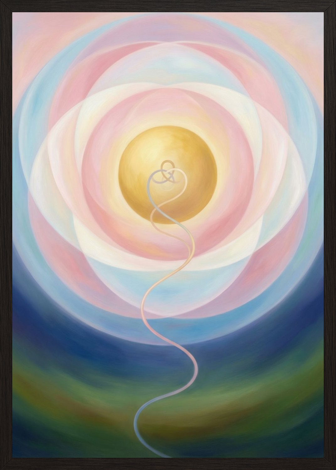 Poster in black frame