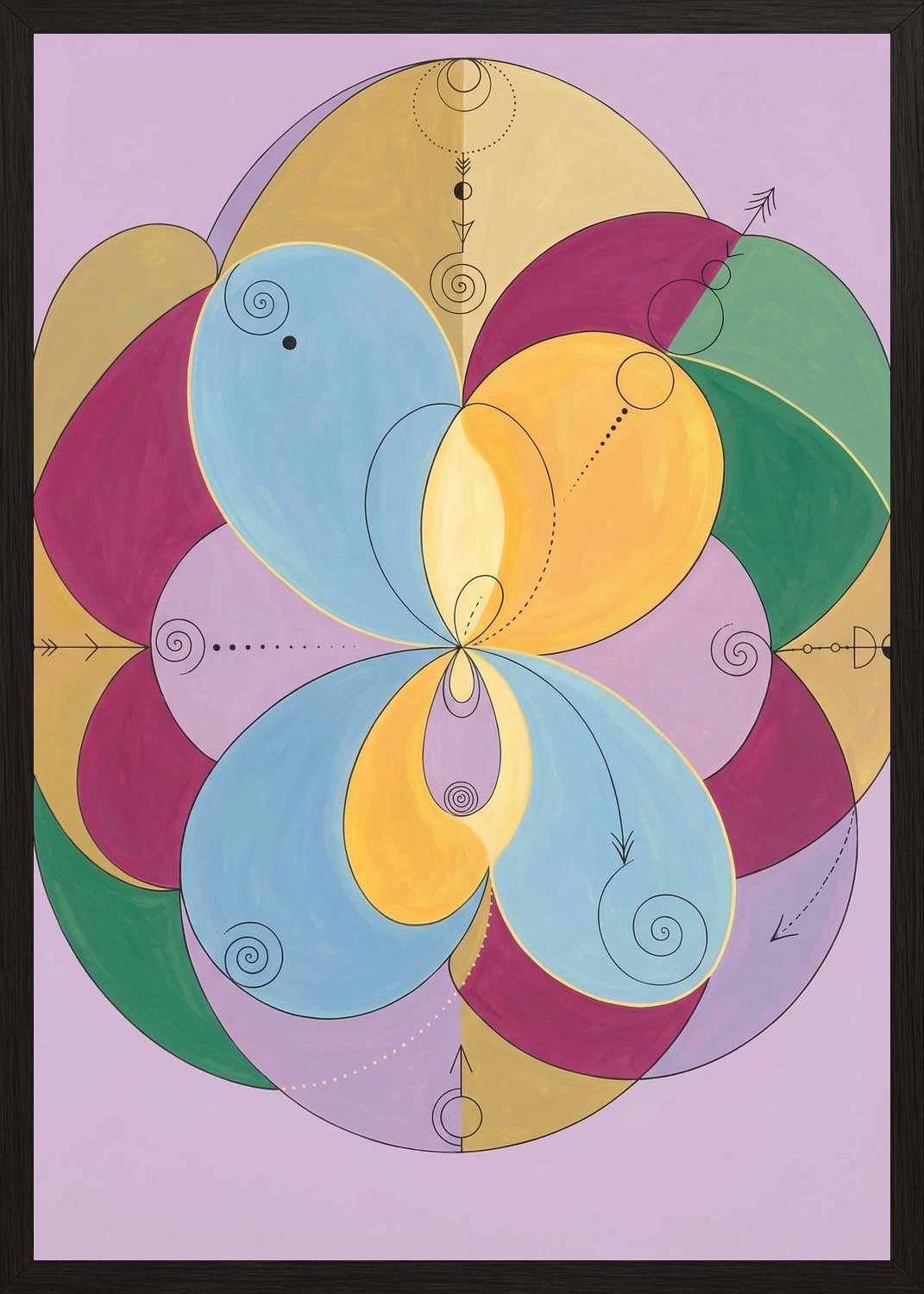 Poster in black frame