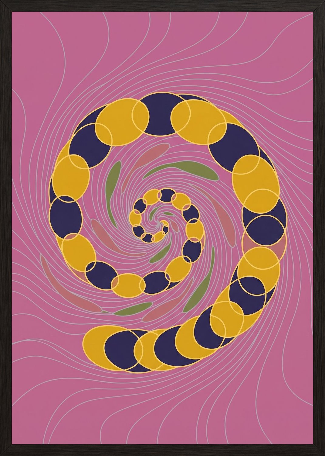 Poster in black frame