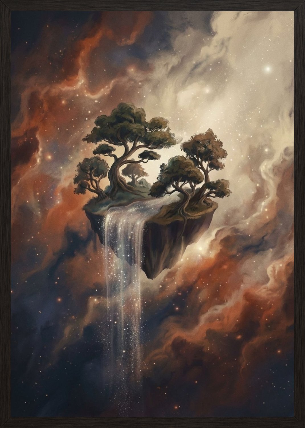 Poster in black frame