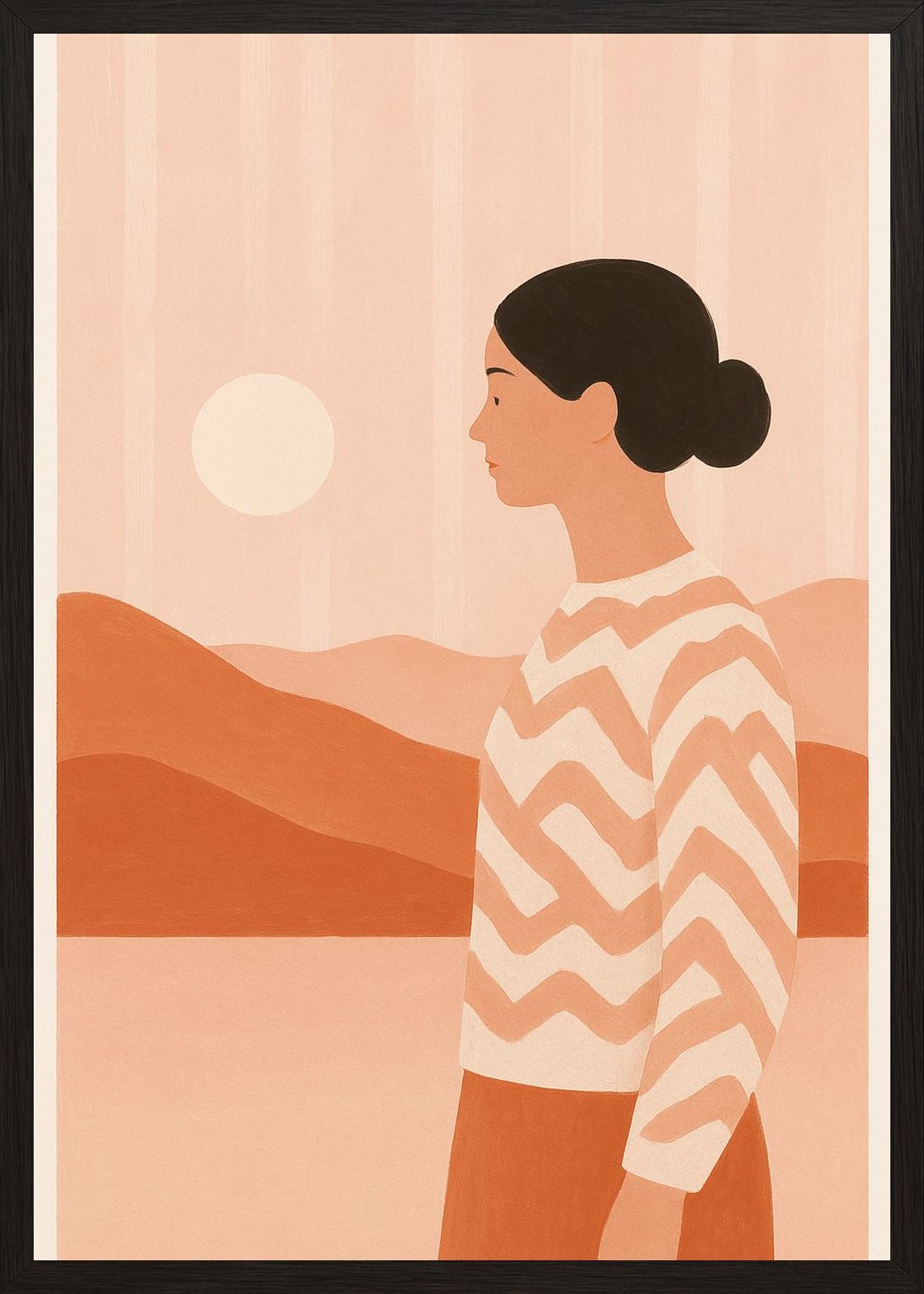 Poster in black frame