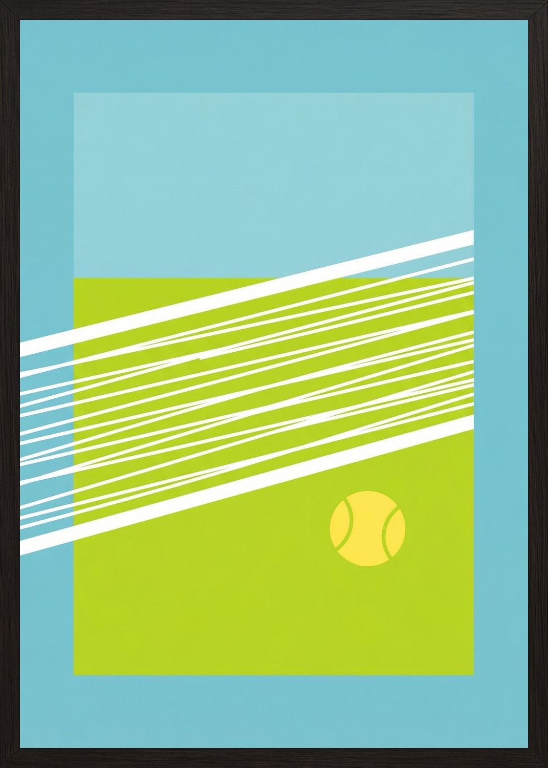 Poster in black frame