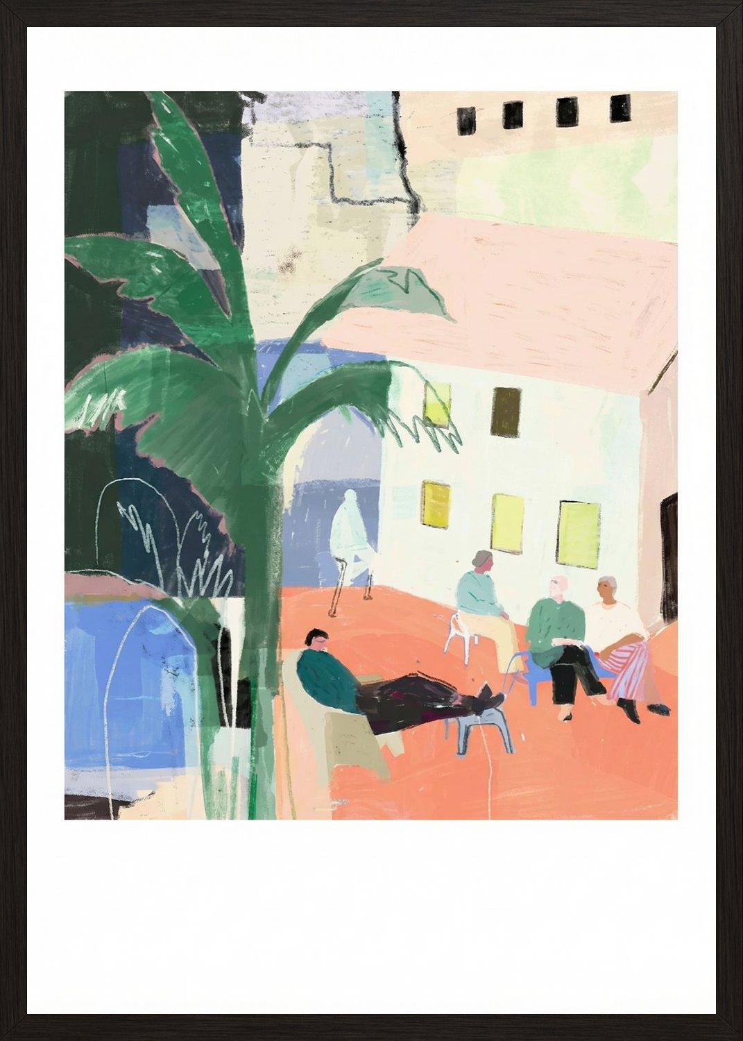 Poster in black frame