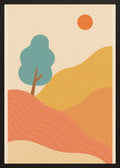 Poster in black frame
