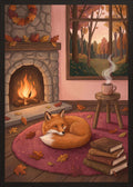 Poster in oak frame