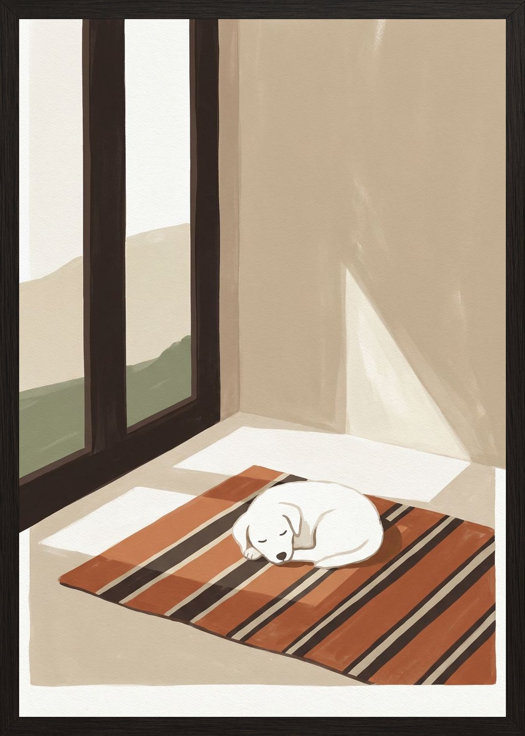 Poster in black frame