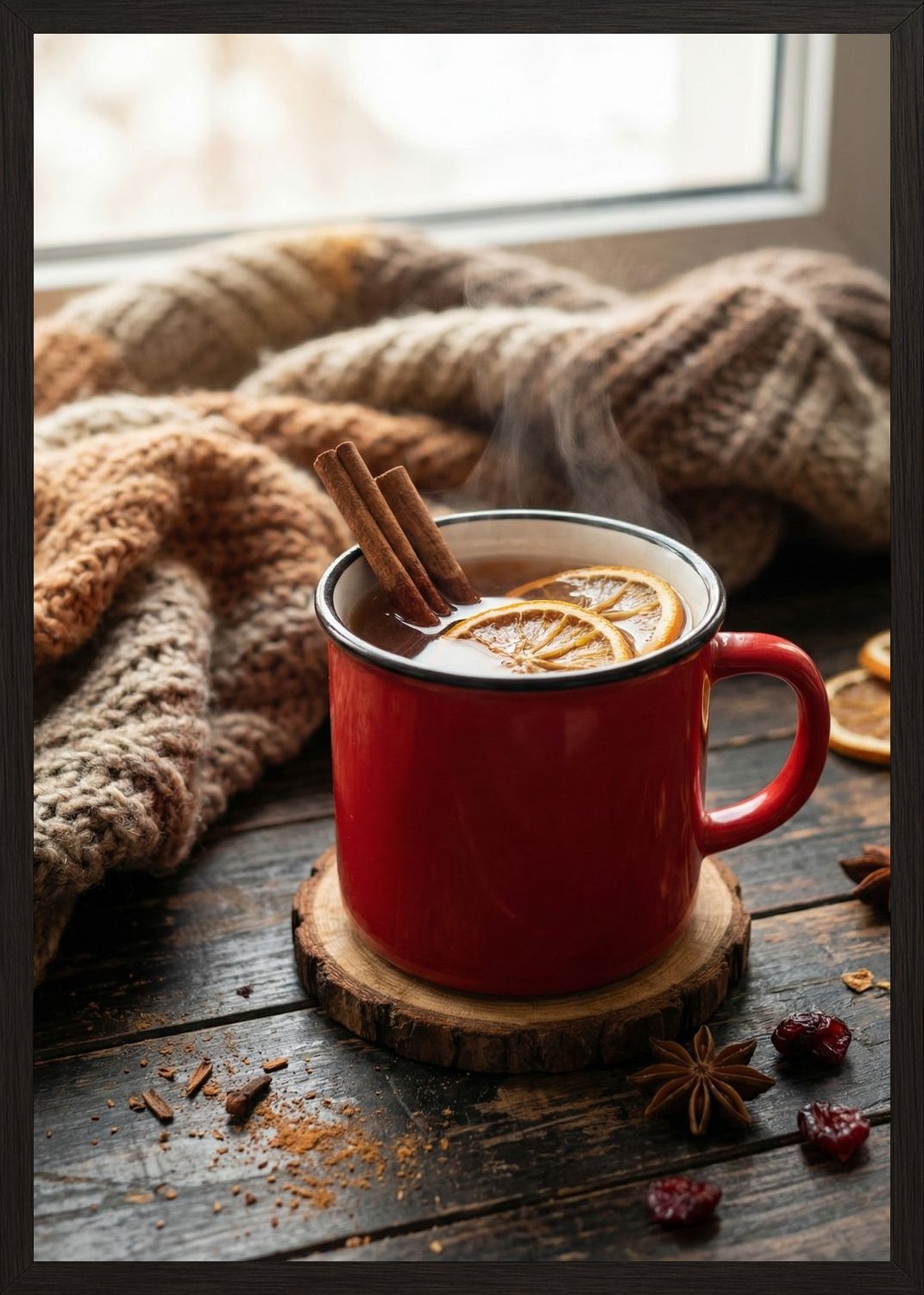 Poster in black frame