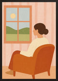 Poster in black frame