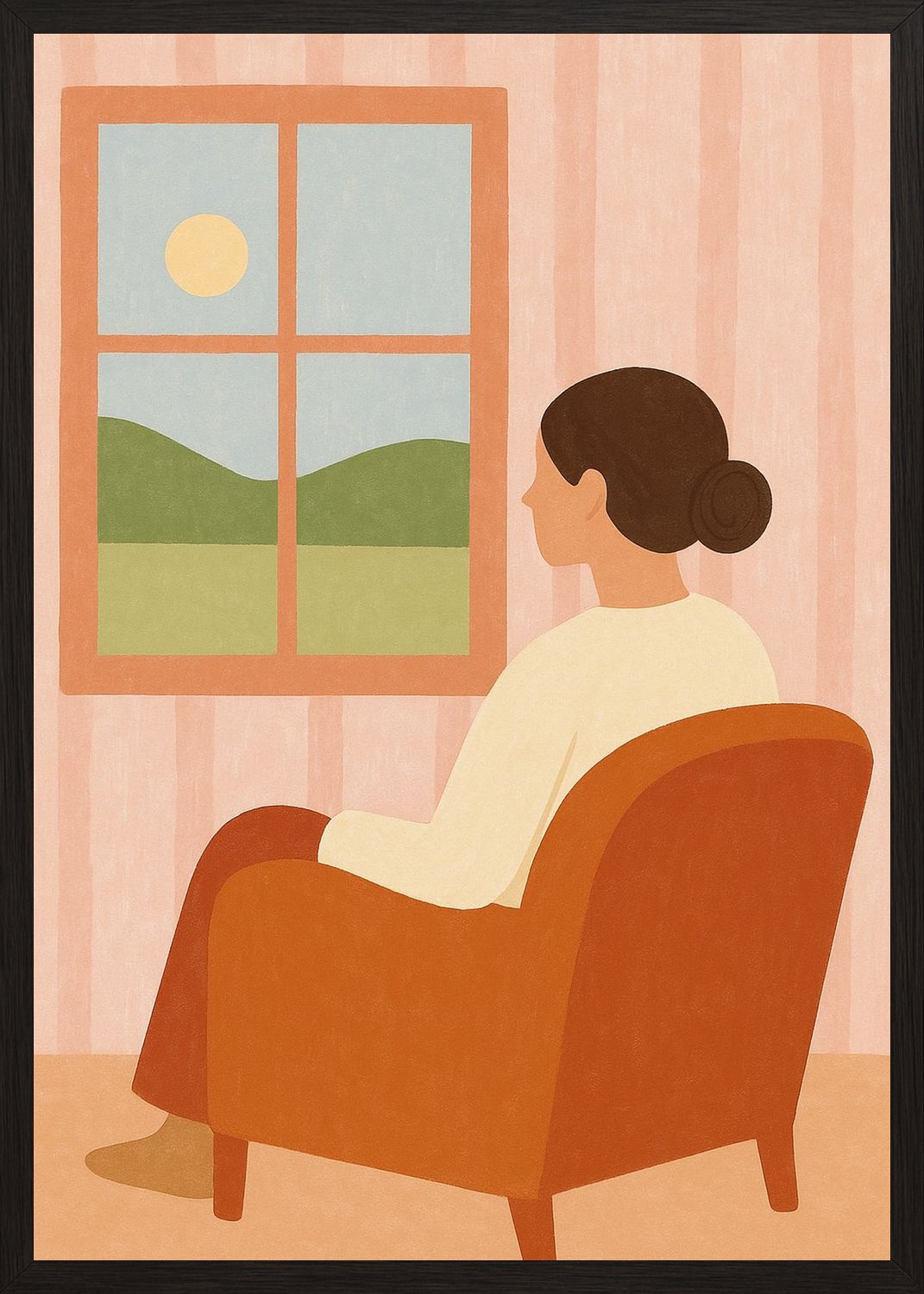 Poster in black frame