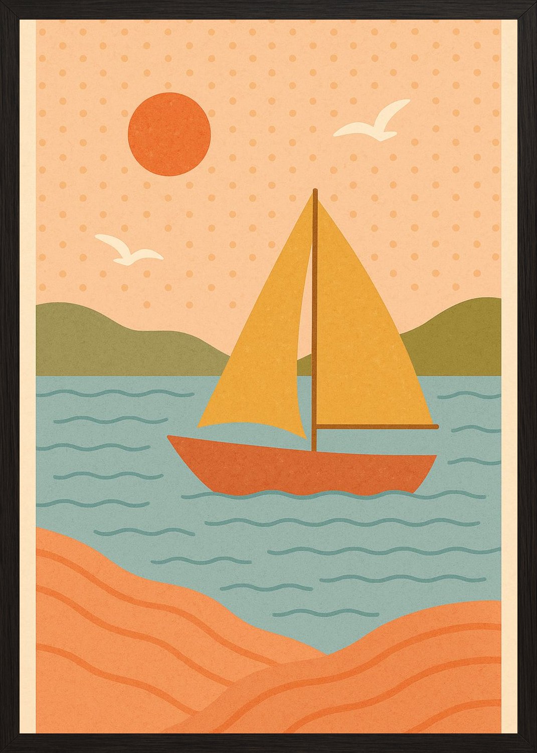Poster in black frame