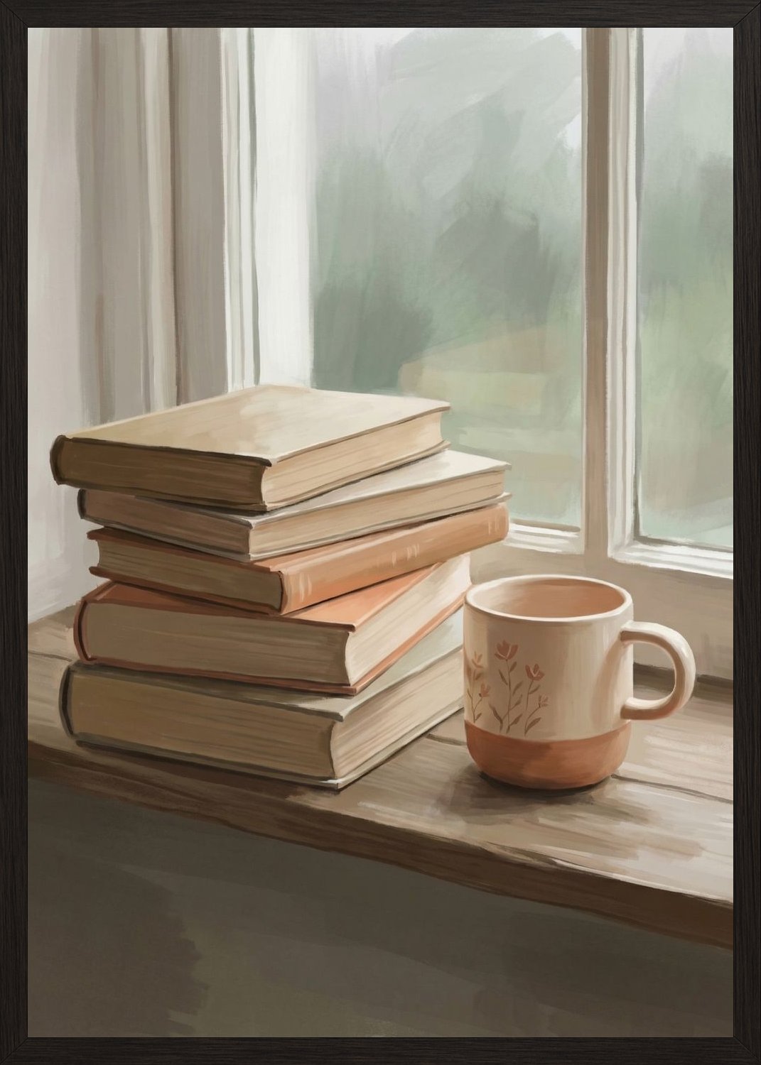 Poster in oak frame