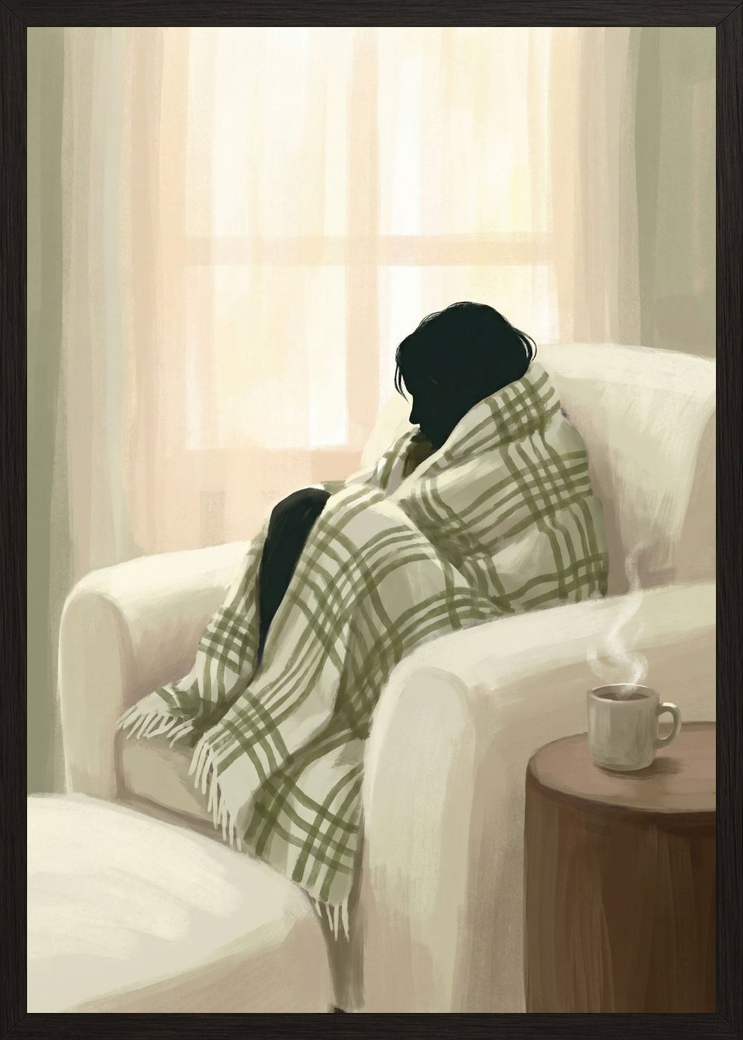 Poster in black frame